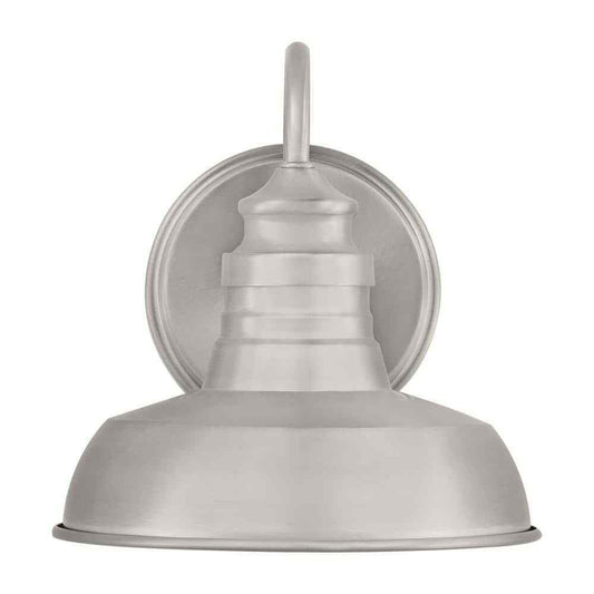 Hampton Bay Elmcroft 7.63 in 1Light Brushed Nickel Modern Farmhouse Sconce Light