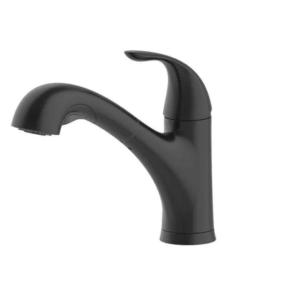 Glacier Bay Market Single-Handle Pull-Out Sprayer Kitchen Faucet in Matte Black