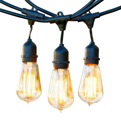 Brightech Ambience Pro 15-Light 48 ft. Outdoor Plug-in Incandescent String-Light