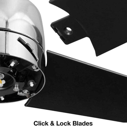 Hampton Bay Mena 54 in Integrated LED Indoor/Outdoor Polished Nickel Ceiling Fan