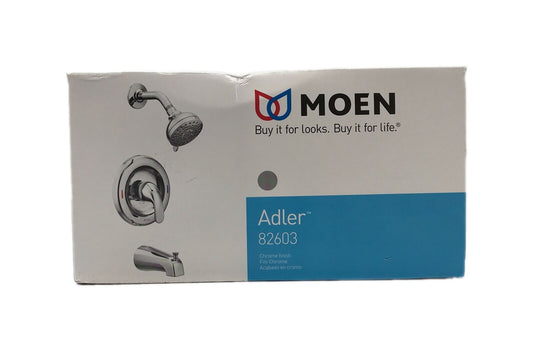 MOEN Adler Single-Handle 4-Spray Tub and Shower Faucet Valve Included Chrome