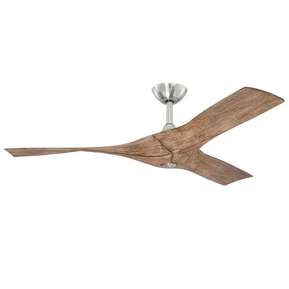 Home Decorators Wesley 52 in. Indoor/Outdoor Brushed Nickel DC Motor Ceiling Fan