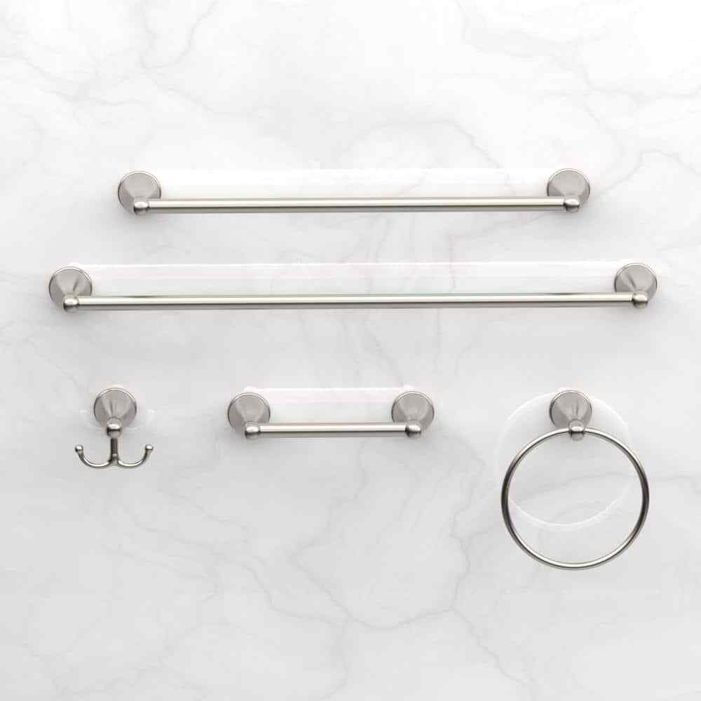 Glacier Bay Builders Wall Mounted Towel Ring in Spot resistant brushed nickel