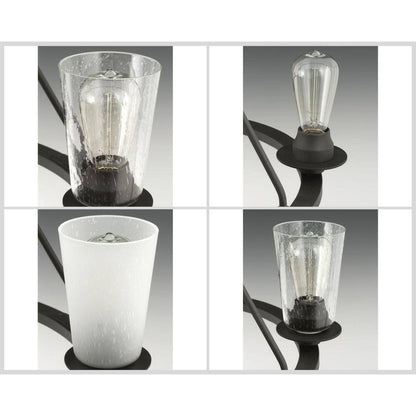 Progress Lighting Debut Collection 28 in. 6-Light Black Graphite Chandelier