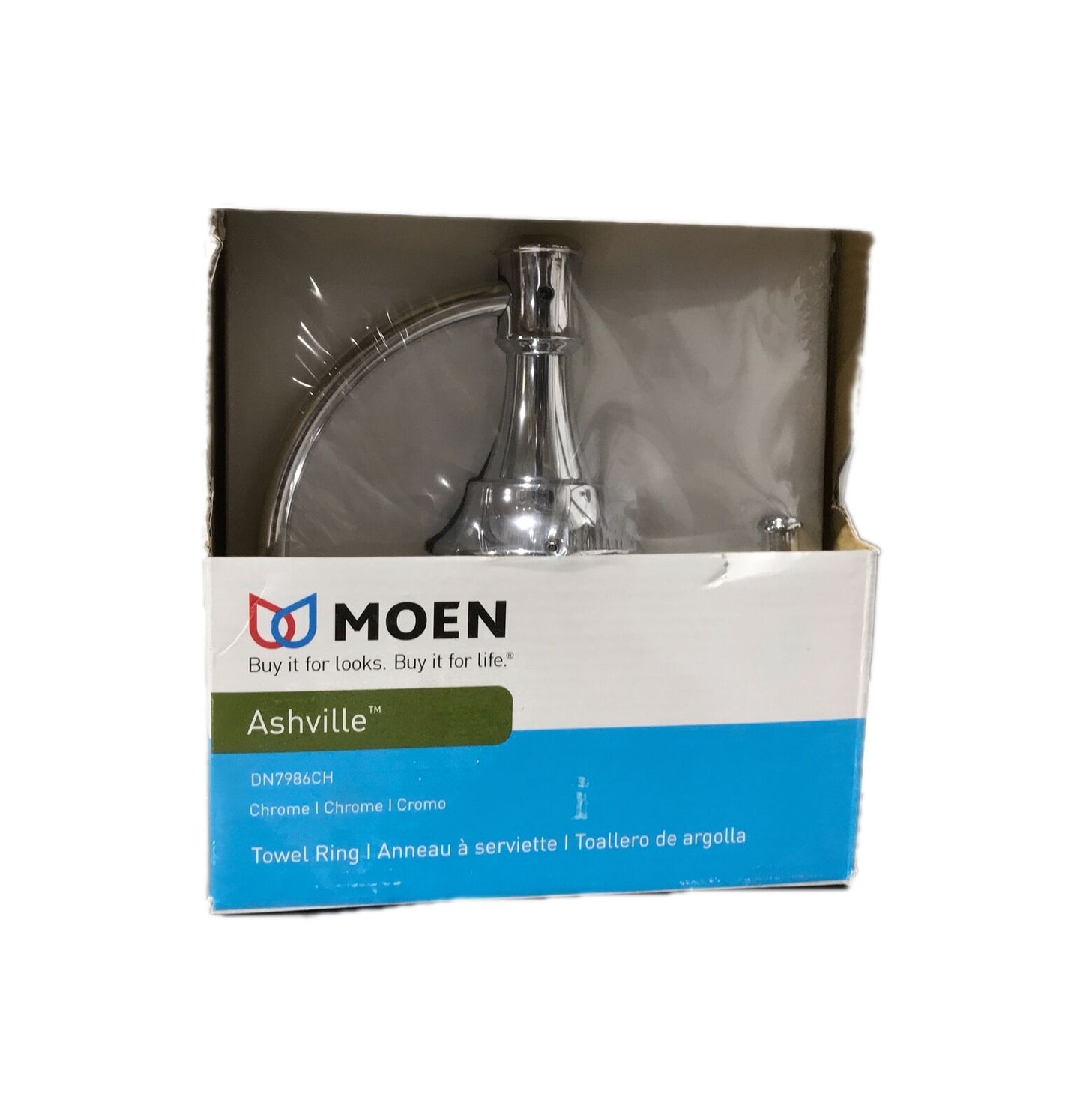 MOEN Ashville Towel Ring in Chrome DN7986CH