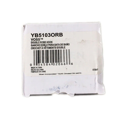 MOEN Voss Double Robe Hook in Oil Rubbed Bronze YB5103ORB