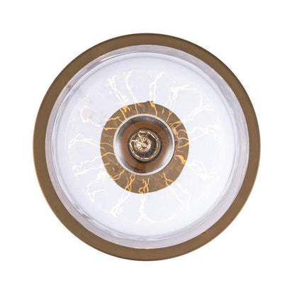 Bel Air Lighting Dorina 1-Light Antique Gold Mason Jar Hanging Pendant Light