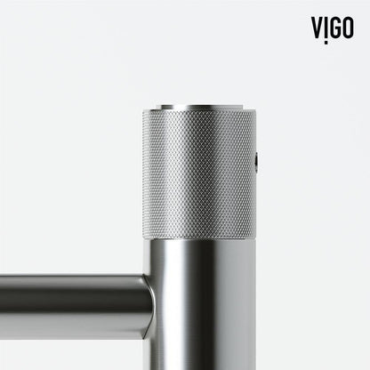 VIGO Apollo Single Handle Single-Hole Bathroom Vessel Faucet in Brushed Nickel