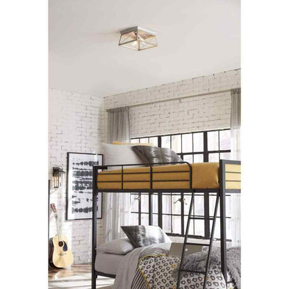 Progress Lighting Briarwood 2-Light Kitchen Farmhouse Ceiling Light Flush Mount