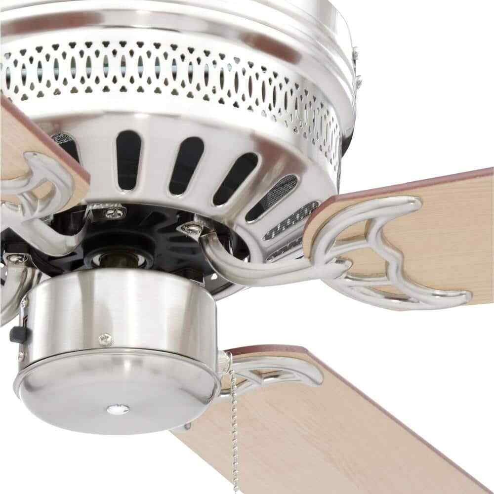 Progress Lighting AirPro Hugger 42 in. 4-Blade Indoor Brushed Nickel Ceiling Fan