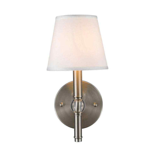 Golden Lighting Waverly Collection 1-Light Pewter Wall Sconce