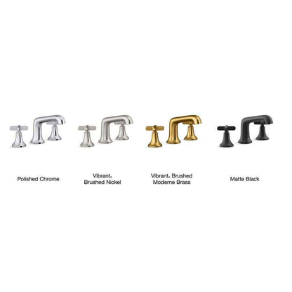 KOHLER Setra 8 in. Double Handle Bathroom Faucet, Vibrant Moderne Brushed Brass