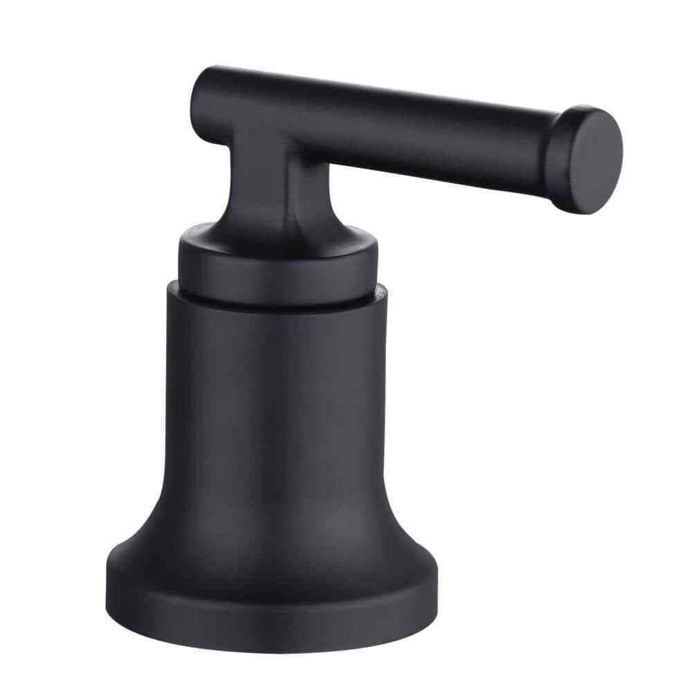 Glacier Bay Oswell 8 in. Widespread Double-Handle Bathroom Faucet in Matte Black
