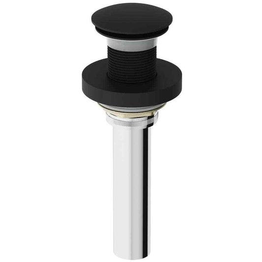 VIGO Vessel Bathroom Sink Pop-Up Drain and Mounting Ring Matte Black VG07000MB