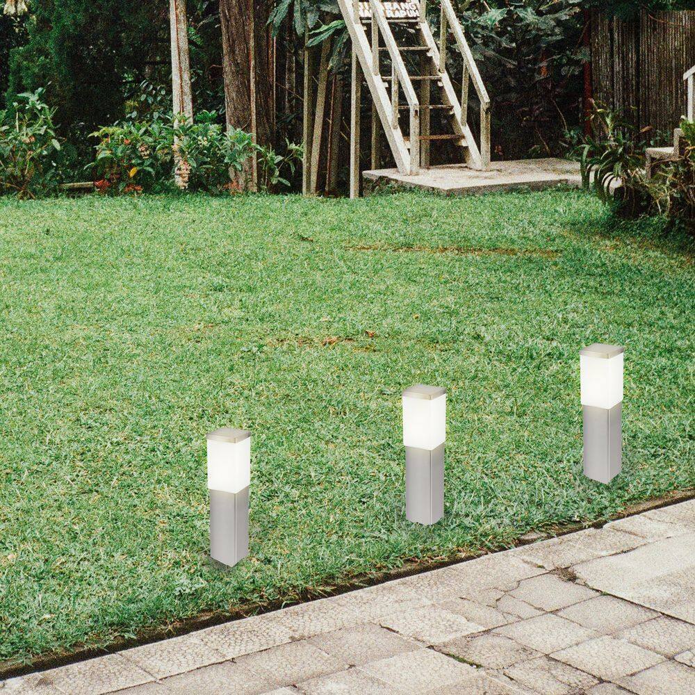 Eglo Calgary 4 in. W x 17.12 in. H Stainless Steel Outdoor Path Light