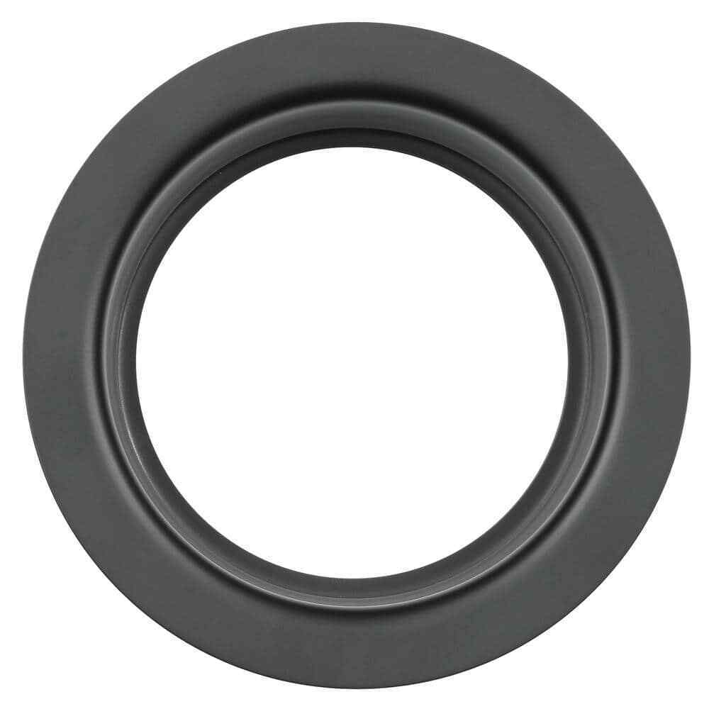 Glacier Bay Garbage Disposal Rim+Stopper, Stainless steel w/ matte black finish
