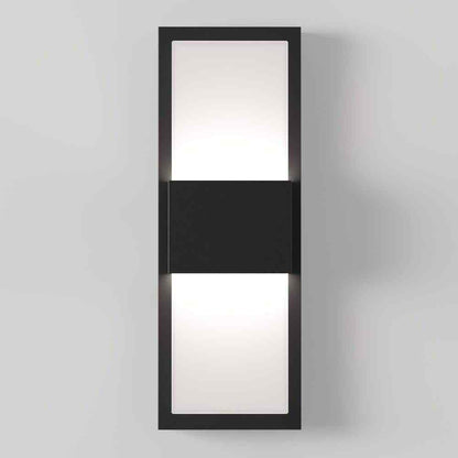 Artika Mazza Black Modern LED Outdoor Garage and Porch Light Lantern Sconce