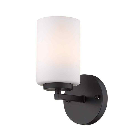 Golden Lighting Manhattan Matte Black 1-Light Bath Vanity