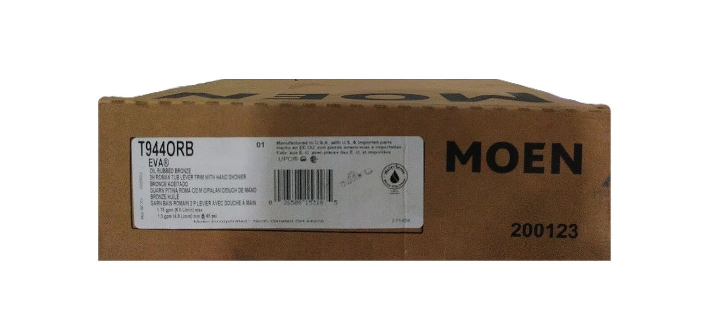 MOEN Eva Deck-Mount Roman Tub Faucet Trim Kit w/ Handshower in Oil Rubbed Bronze