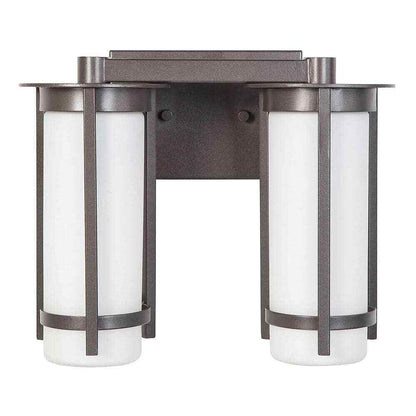 Eglo Truxton 12.75 in. 2-Light Graphite Vanity Light 203119A