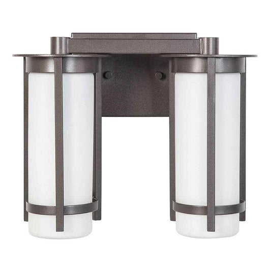 Eglo Truxton 12.75 in. 2-Light Graphite Vanity Light 203119A