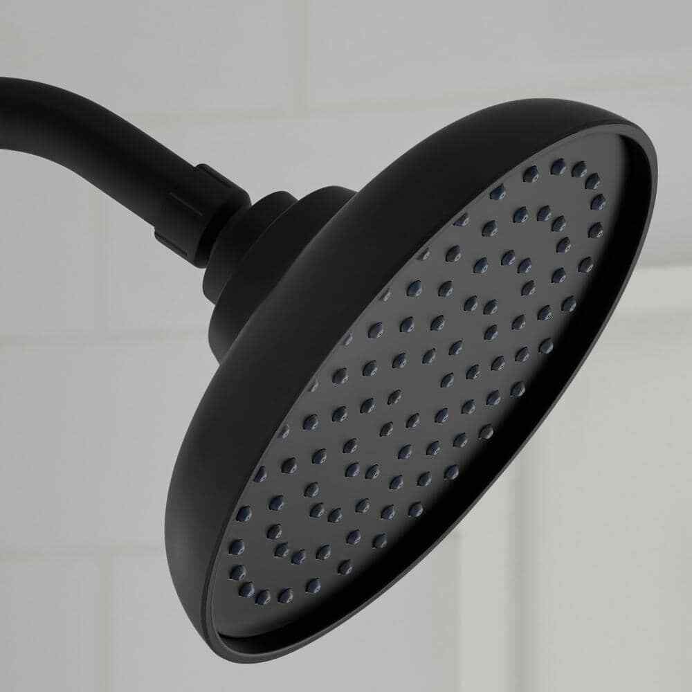 Glacier Bay 1-Spray Patterns w/ 1.8 GPM 7.4 in. Tub Wall Mount Fixed Shower Head
