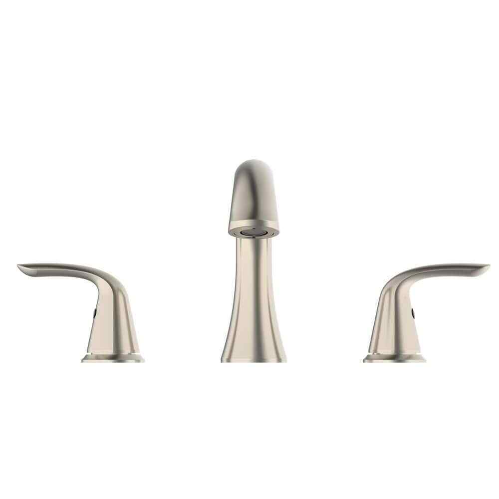 Glacier Bay Irena 8 in. Widespread 2-Handle Bathroom Faucet in Brushed Nickel