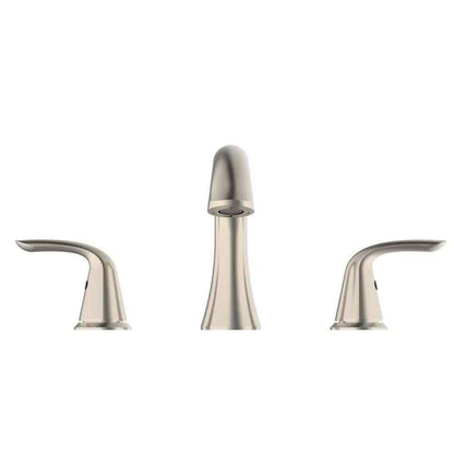 Glacier Bay Irena 8 in. Widespread 2-Handle Bathroom Faucet in Brushed Nickel