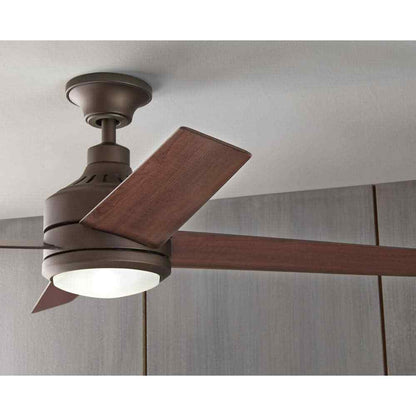 Home Decorators Mercer 52 in Integrated LED Indoor Oil-Rubbed Bronze Ceiling Fan