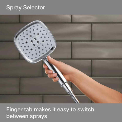 KOHLER Fordra 3-Spray Patterns Wall Mount Handheld Shower Head K-R27512-G-CP