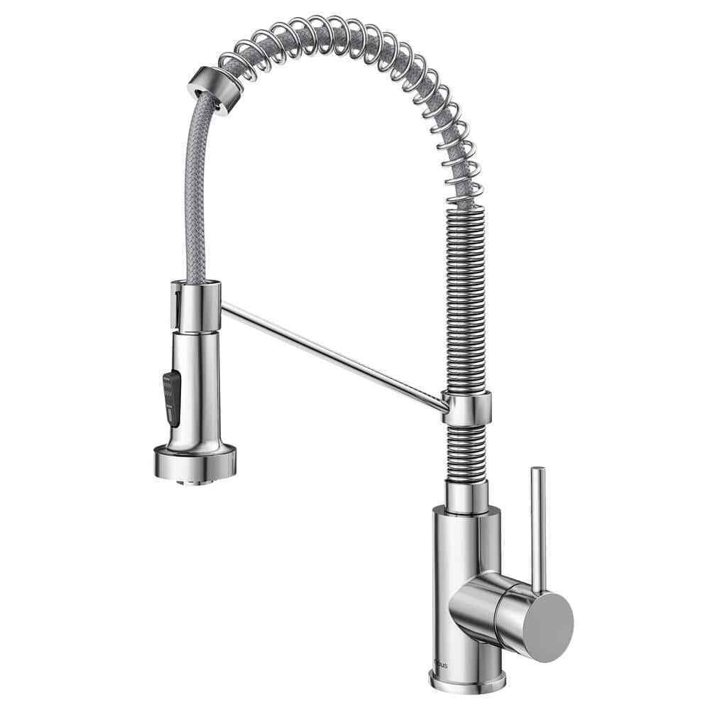 KRAUS Bolden Single-Handle Pull-Down Kitchen Faucet w/ Dual Function Spray Head