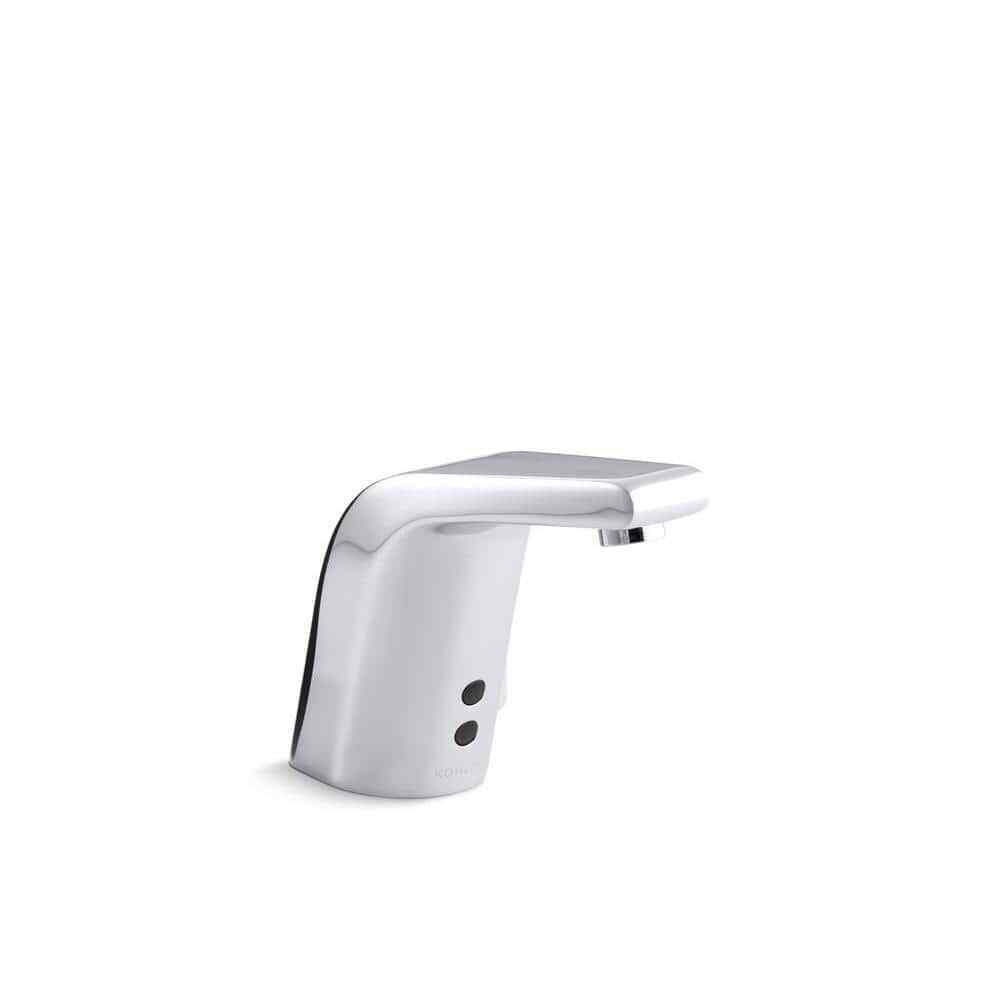 KOHLER Sculpted Commercial Battery-Powered Single Hole Touchless Bathroom Faucet