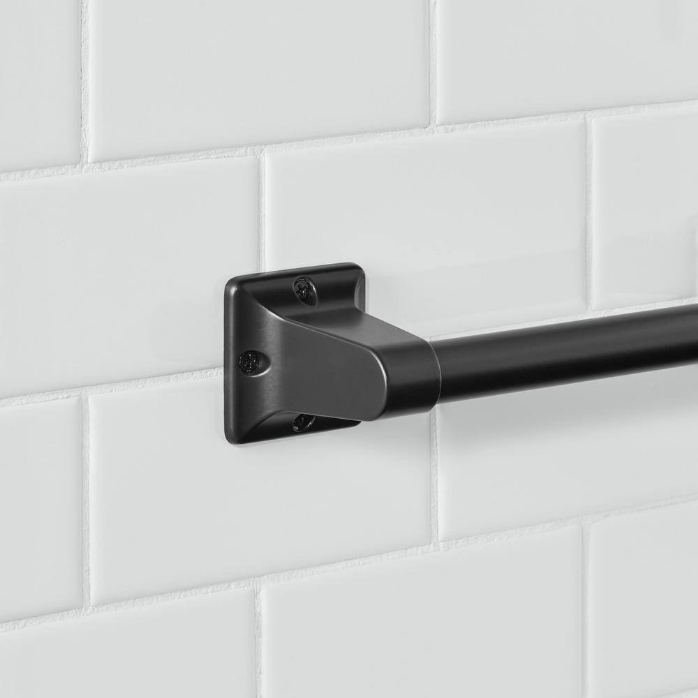 Glacier Bay 16 in. x 7/8 in. Exposed Screw Assist Bar in Matte Black