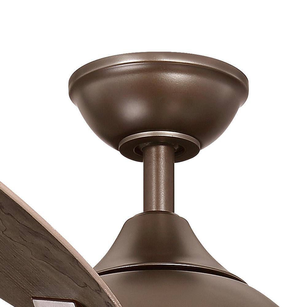 Home Decorators Petersford 56 in. Integrated LED Oil Rubbed Bronze Ceiling Fan