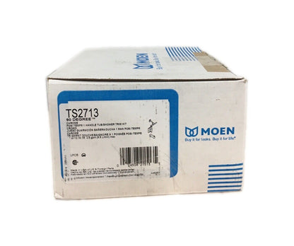 MOEN 90 Degree Posi-Temp Single-Handle Tub and Shower Faucet Trim Kit in Chrome