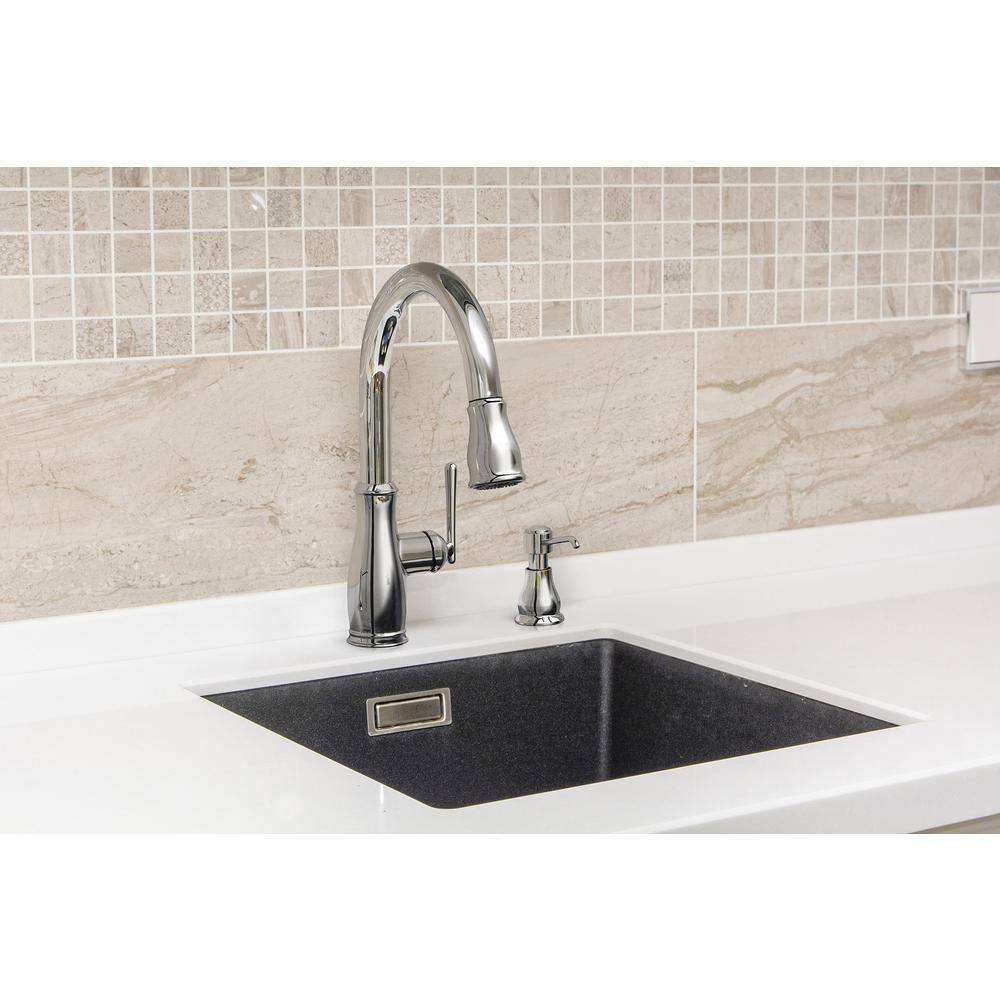Glacier Bay Kagan Single-Handle Pull-Down Kitchen Faucet w/ Soap Dispenser
