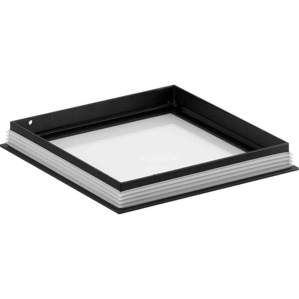 Progress Lighting Square Black 6 in. Clear Glass Cylinder Lens Cover for P5644