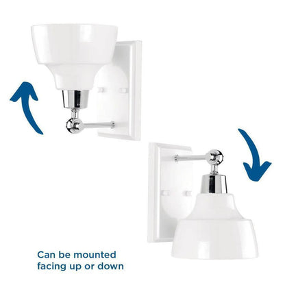 Progress Lighting Bramlett Collection 1-Light Polished Chrome Vanity Light