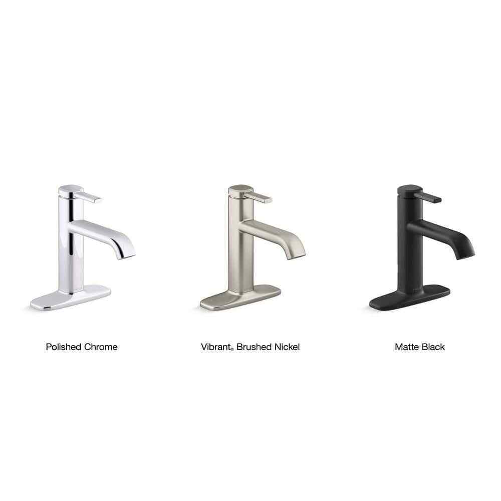 KOHLER Ashan Single Hole Single-Handle Bathroom Faucet in Vibrant Brushed Nickel