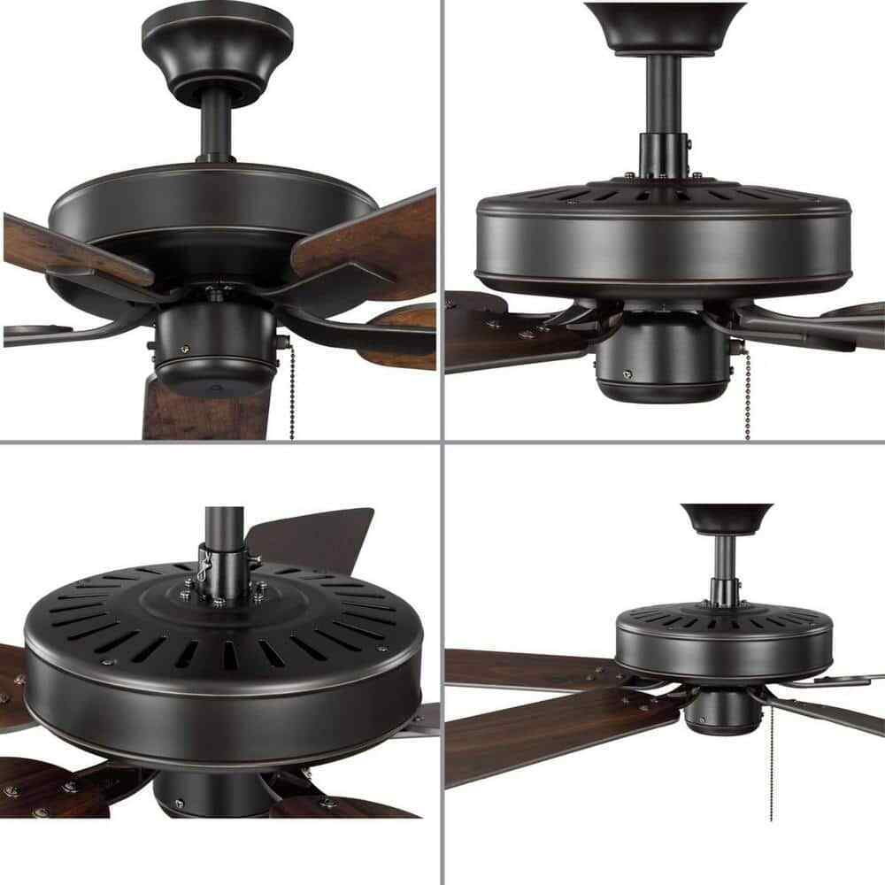 Progress Lighting AirPro 52 in. Antique Bronze AC Motor Transitional Ceiling Fan
