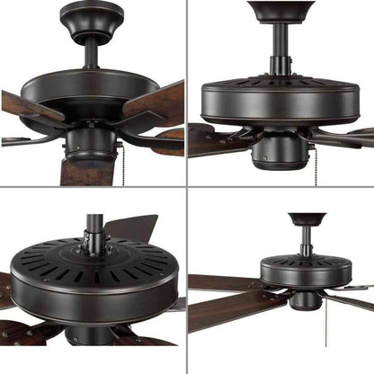 Progress Lighting AirPro 52 in. Antique Bronze AC Motor Transitional Ceiling Fan