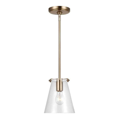 Generation Lighting Blaine 1-Light Satin Brass Hanging Pendant