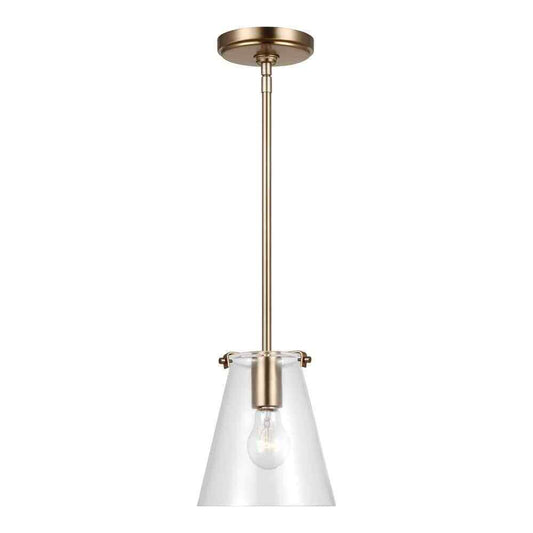 Generation Lighting Blaine 1-Light Satin Brass Hanging Pendant