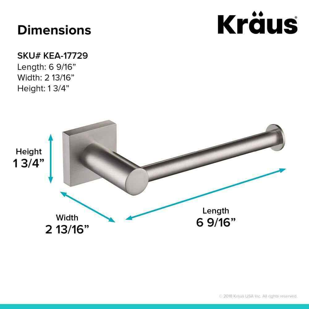 KRAUS Ventus Bathroom Toilet Paper Holder in Brushed Nickel KEA-17729BN