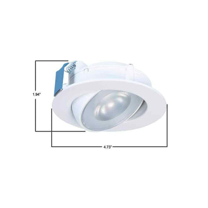 Halo HLA 4 in. Canless Recessed Narrow Beam Adjustable Gimbal Trim LED Kit