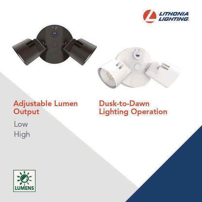 Lithonia Lighting Contractor Select HGX Dark Bronze Integrated LED Flood Light