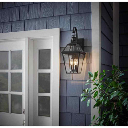 Home Decorators Glenneyre 2-Light Espresso Bronze Hardwired Outdoor Wall Sconce