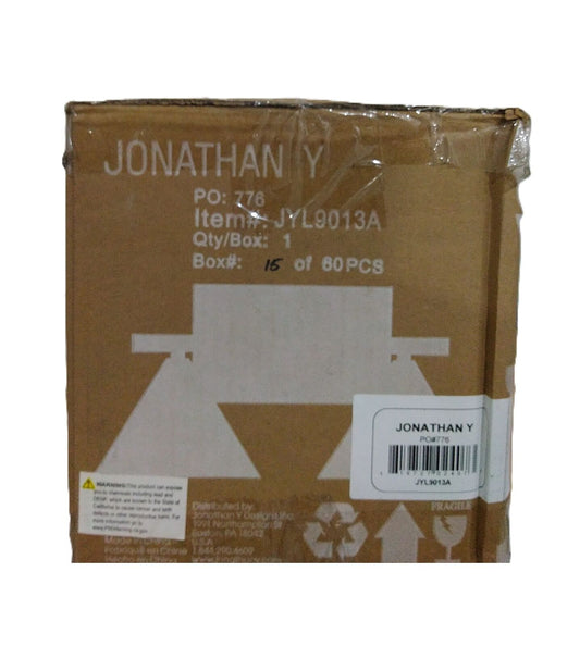JONATHAN Y Yvette 16 in. 2-Light White/Gold Metal Vanity Wall Light JYL9013A