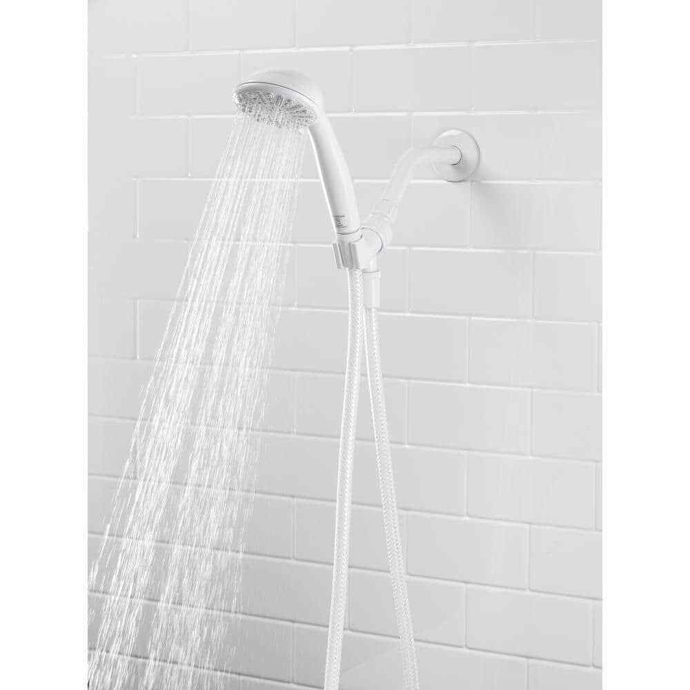 Glacier Bay 3-Spray Wall Mount Handheld Shower Head 1.8 GPM in White 8467000HC