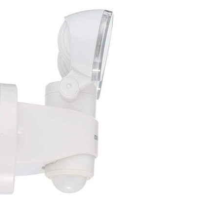 Defiant 1100 Lumen 180-Degree Integrated LED Two-Head White Outdoor Flood Light